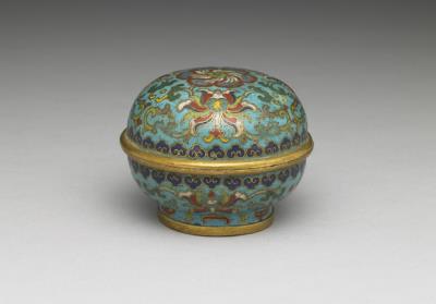 图片[2]-Copper box in cloisonne enamels, Qing dynasty (1644-1911)-China Archive